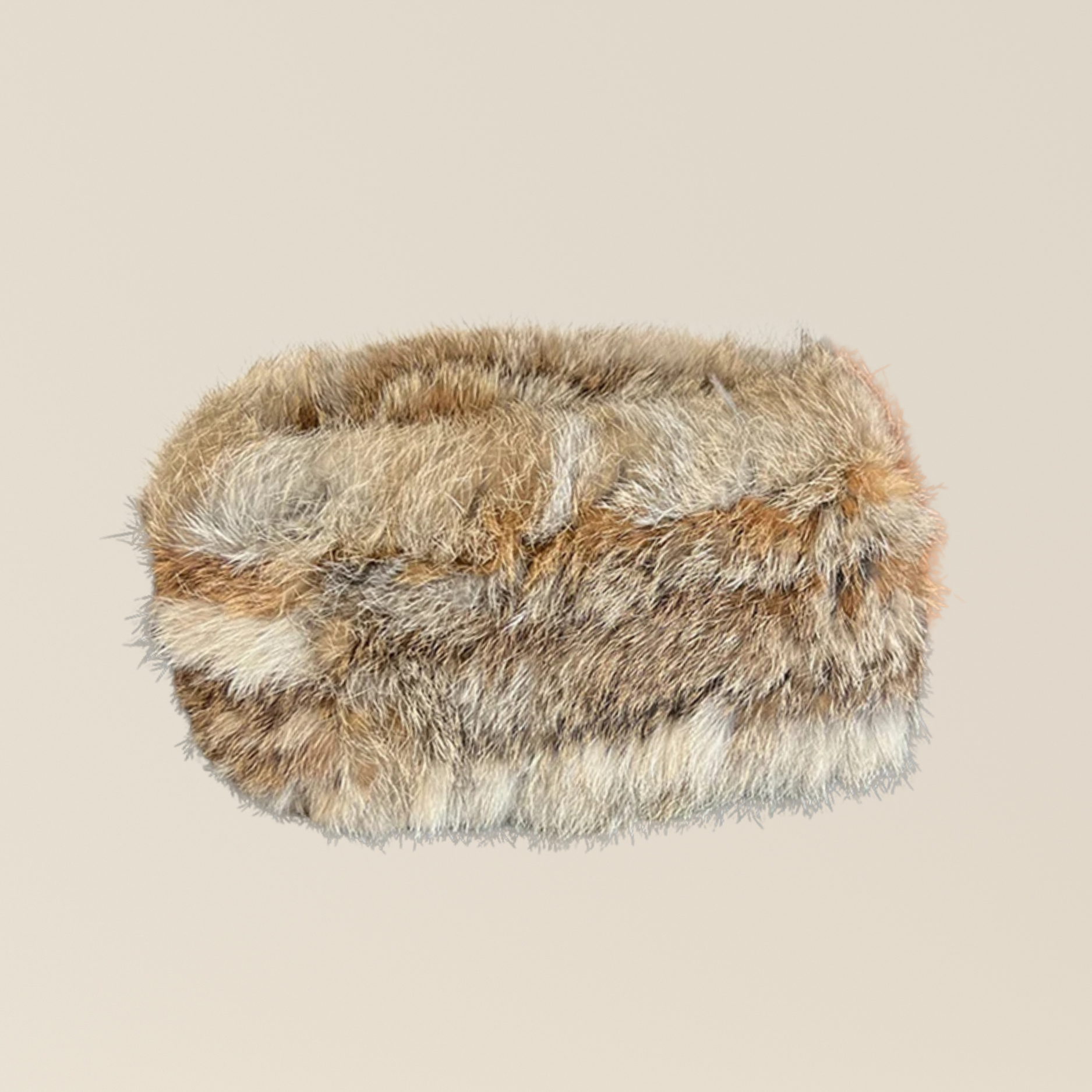 Natural Fur Collar & Headband