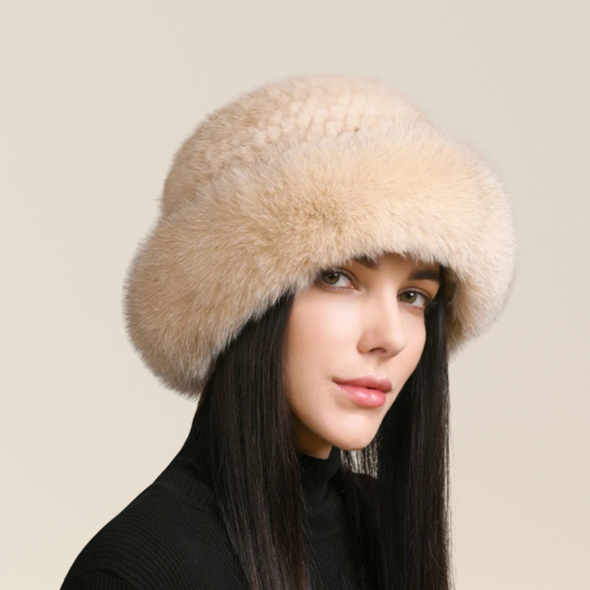 Natural Fur Hat (Beanie Style)