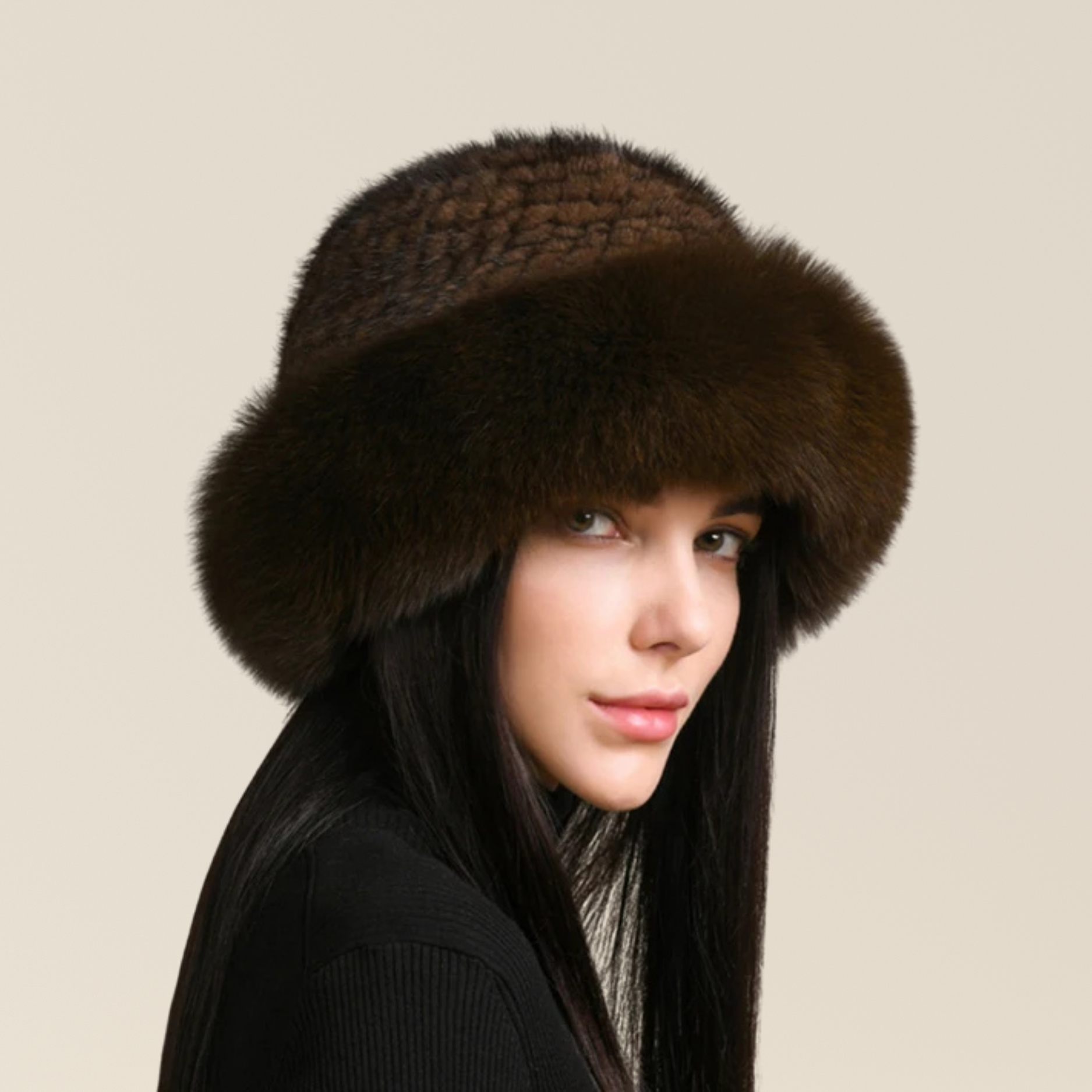 Natural Fur Hat (Beanie Style)