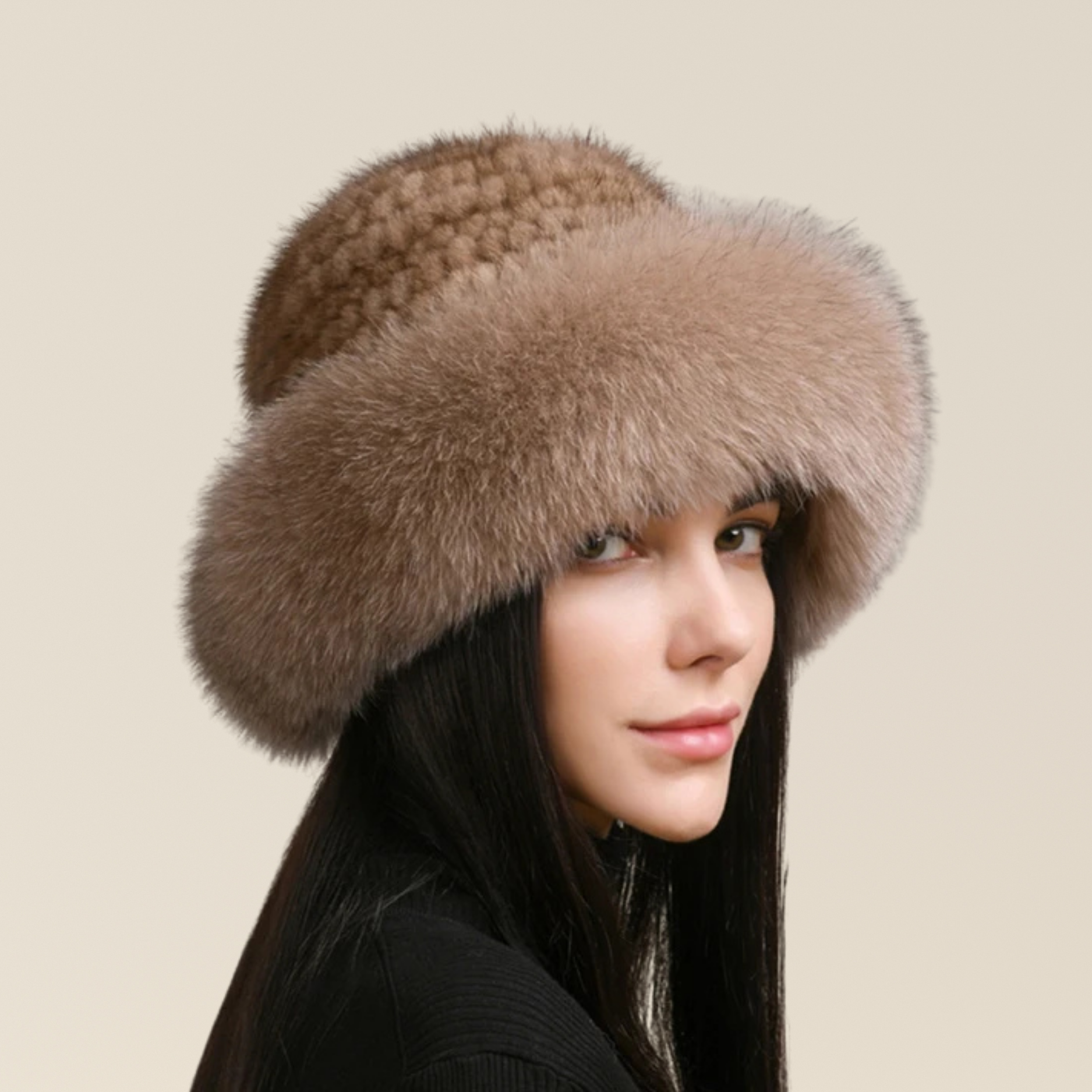 Natural Fur Hat (Beanie Style)