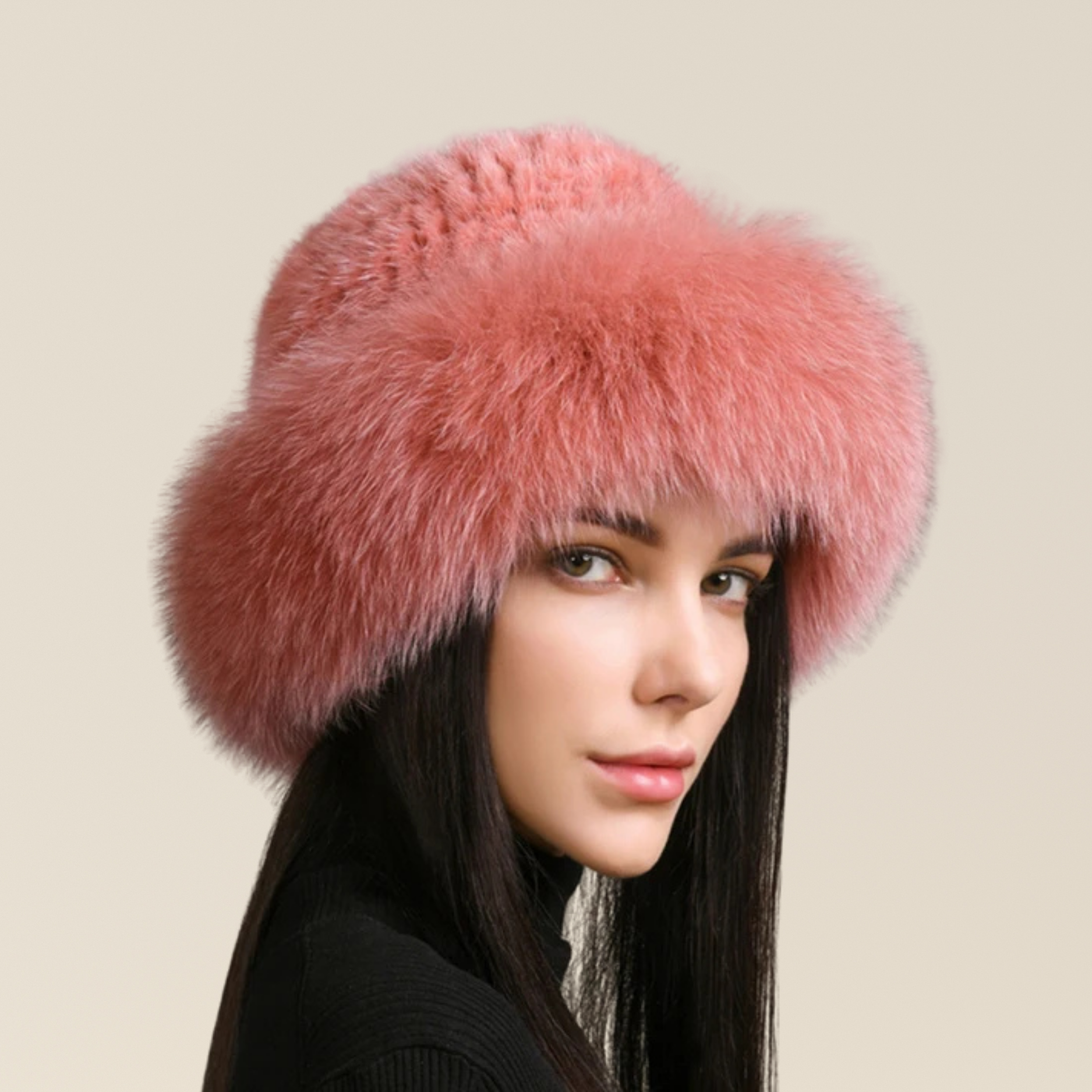 Natural Fur Hat (Beanie Style)