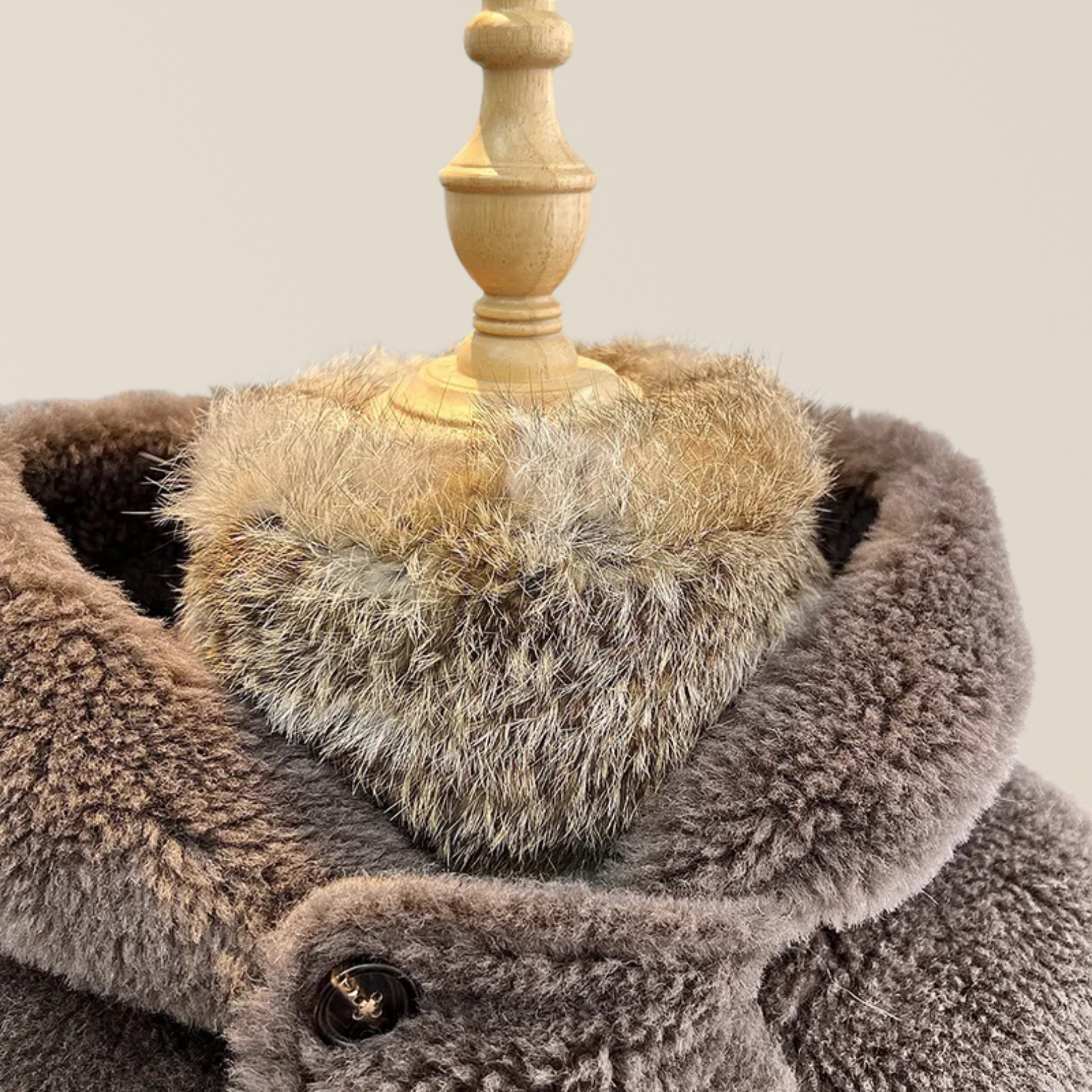 Natural Fur Collar & Headband